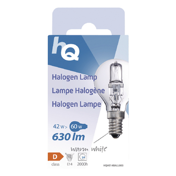 HQHE14BALL003 Halogeenlamp e14 bal 42 w 630 lm 2800 k Verpakking foto